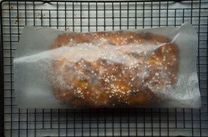 Apricot Nut Bread Waxed Paper